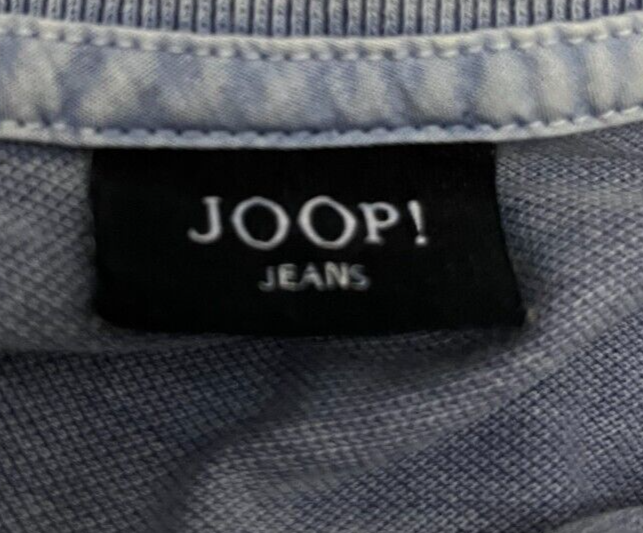 Joop Jeans Men Size L Long Sleeve Polo Shirt Camiseta Maglia