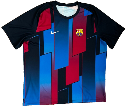 Barcelona Football 2021 2022 Pre Match Training Shirt Jersey Nike Size Men XXL