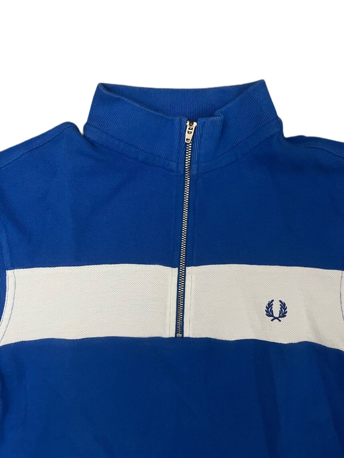 Fred Perry Bradley Wiggins Polo Shirt Cycling 1/4 Zip Size M Made in Portugal