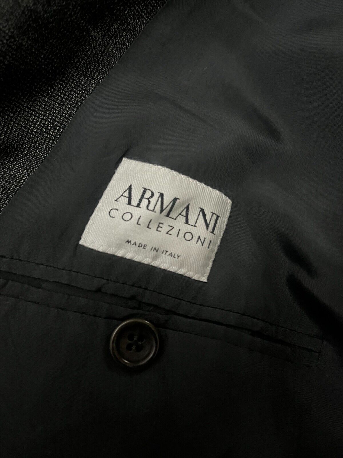 Armani Collezioni Wool Blazer Jacket Size Men 54 Made in Italy