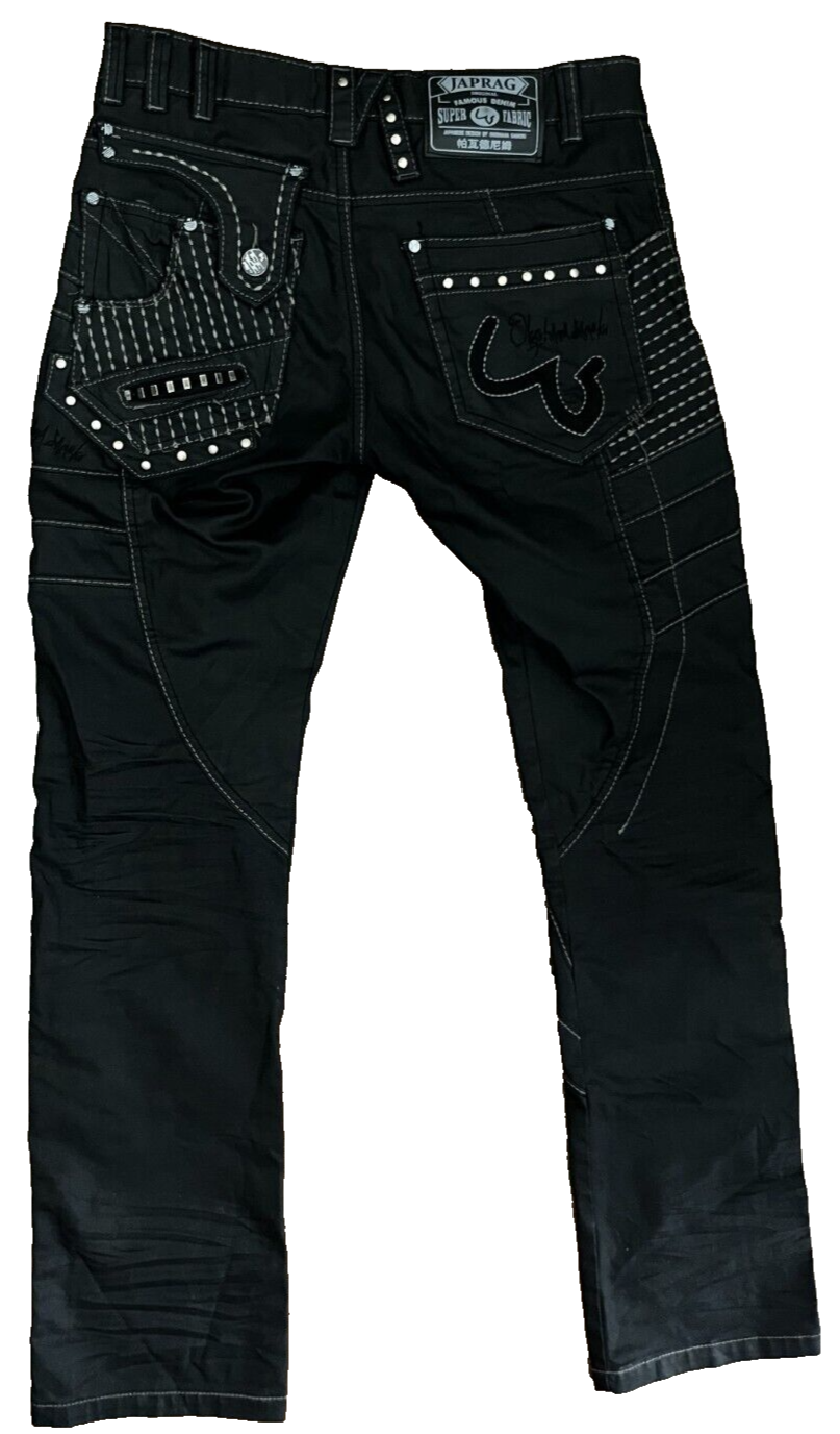 Japrag Japan Jeans Denim Men Size 31 Okishana Samoki Limited Edition Black