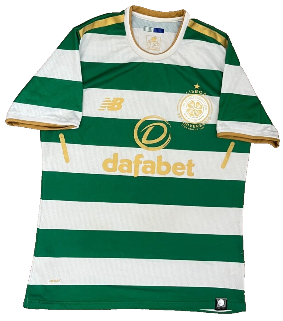 Scott Brown Glasgow Celtic 2017 2018 Home Shirt Jersey New Balance Size XL