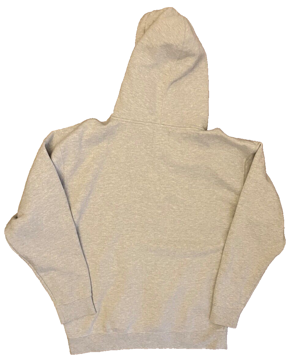 Parlez Hoodie Sweater Pullover Gray Embroidered Drawstring Size Men L