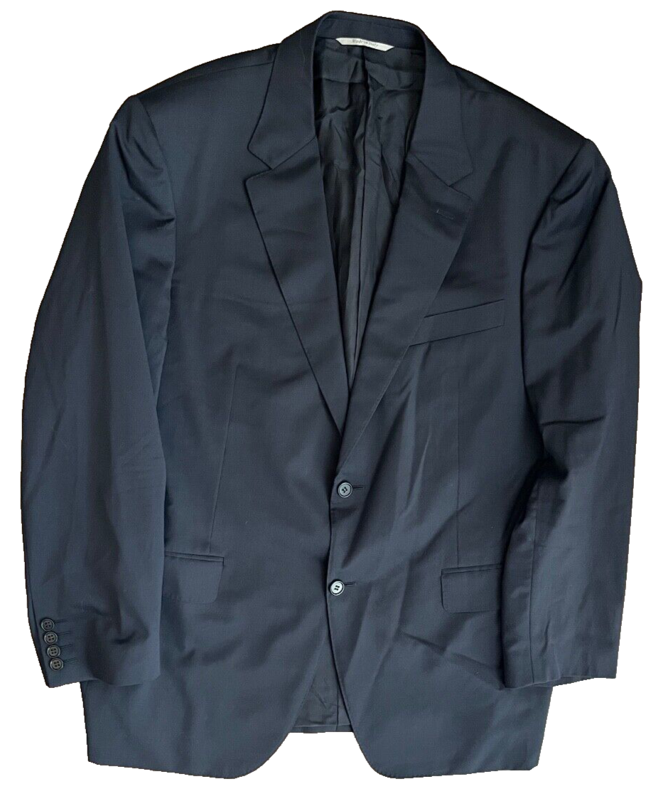 Canali Full Suit Blazer Jacket Pants Wool Size Men 58 / 56 R Made in Italy