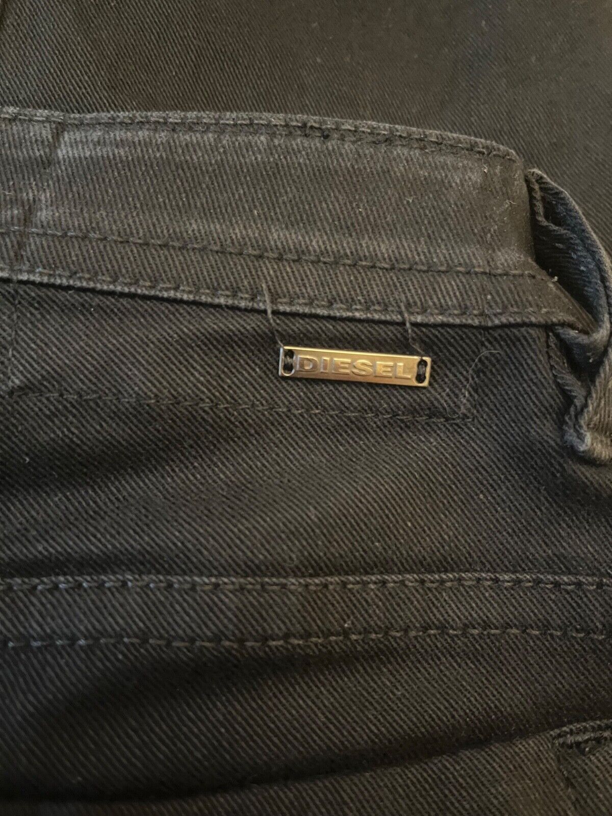 Diesel Thommer Jeans Black Denim Slim Skinny Size Men 31