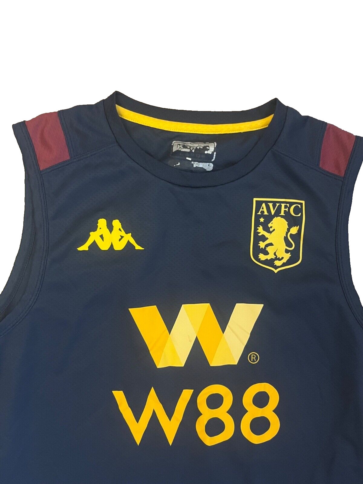 Aston Villa Jersey 2019 2020 Training Shirt Sleeveless Kappa Football Men Size L