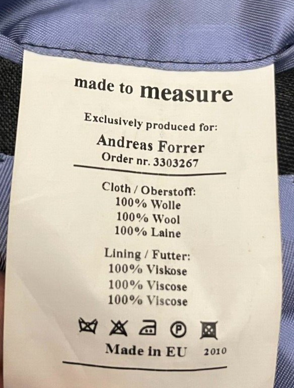 Vitale Barberis Canonico Tailored Wool Blazer Made in EU