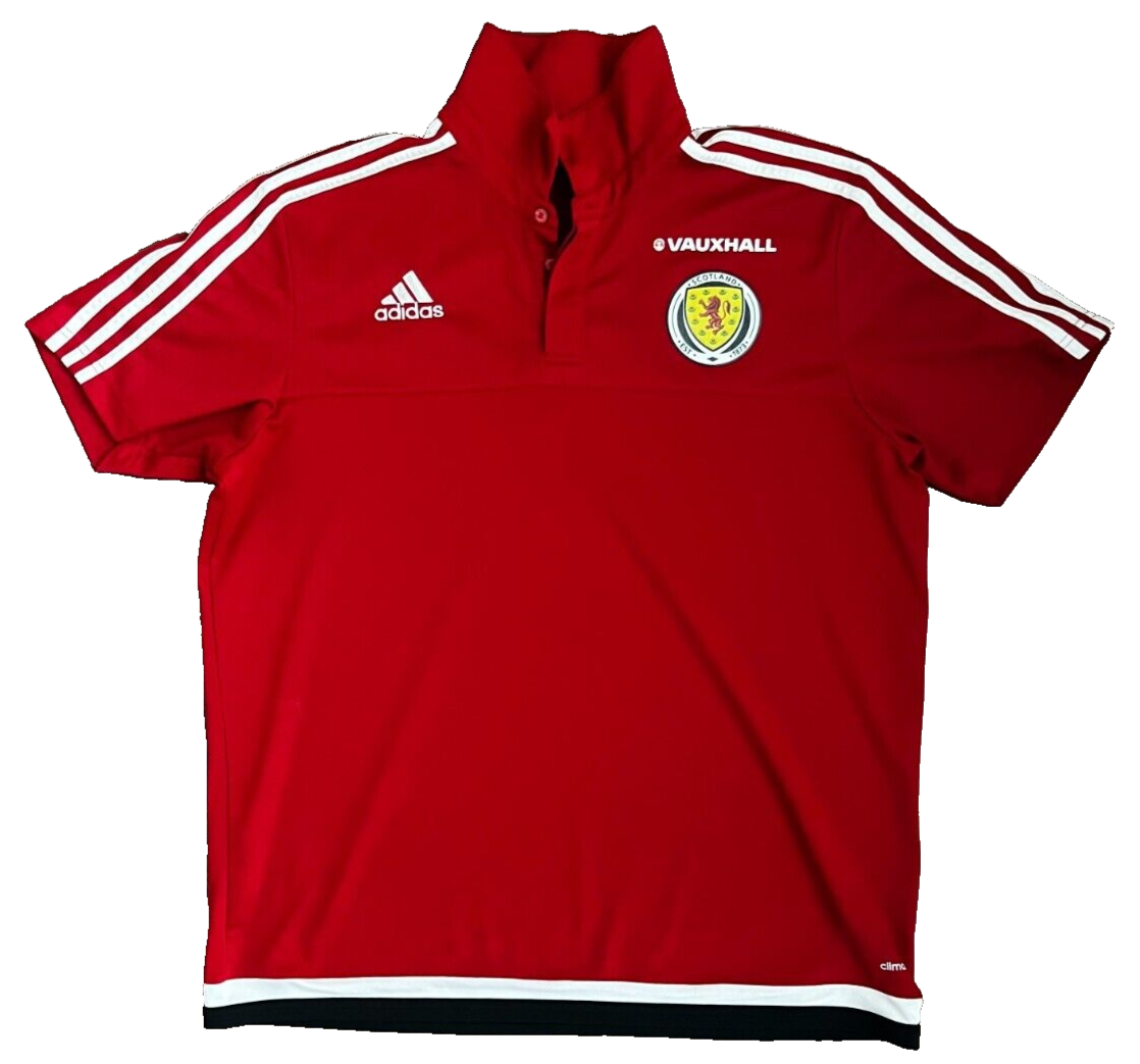 Scotland Training Polo Shirt Jersey Adidas Camiseta Trikot Mailot Size Men XL