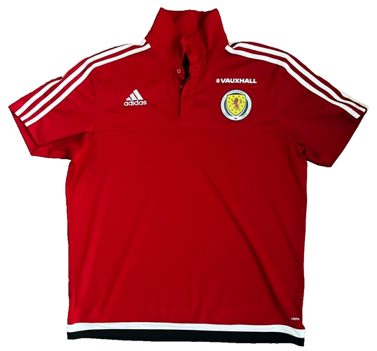 Scotland Training Polo Shirt Jersey Adidas Camiseta Trikot Mailot Size Men XL