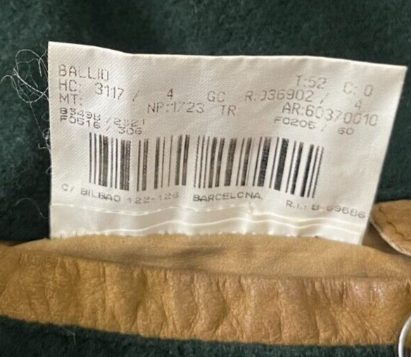 Vintage Burberry Leather Wool Jacket Coat Men Size M