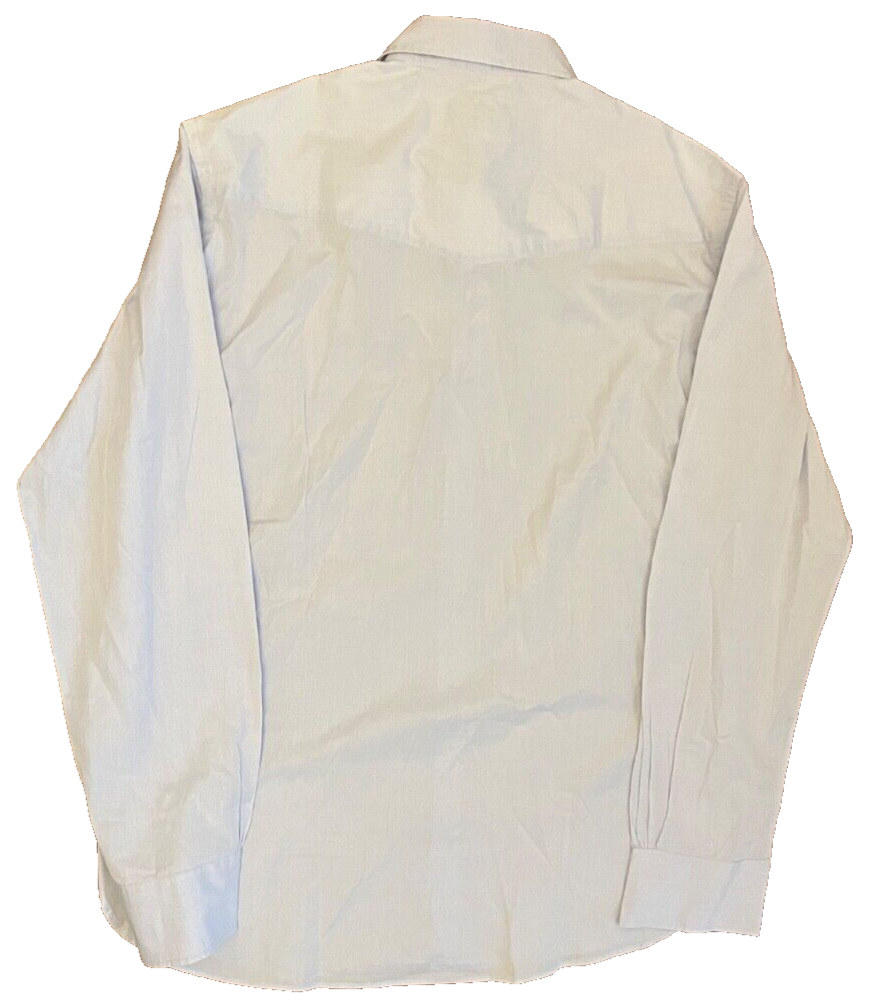 Officine Generale Paris 6e Shirt Button Down Light Blue Cotton Size Men L