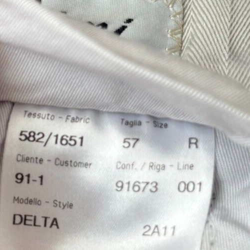 Brioni Dress Suit Pants Gray Trousers Delta Wool Men Size 57R Straight Leg Hem