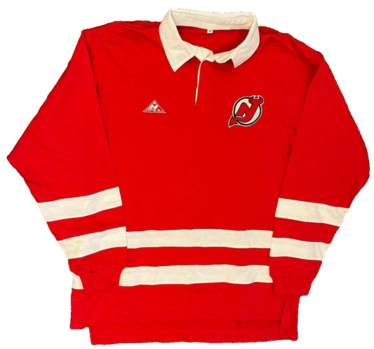 Vintage New Jersey Devils Hockey Jersey Home Shirt Apex Men Size M