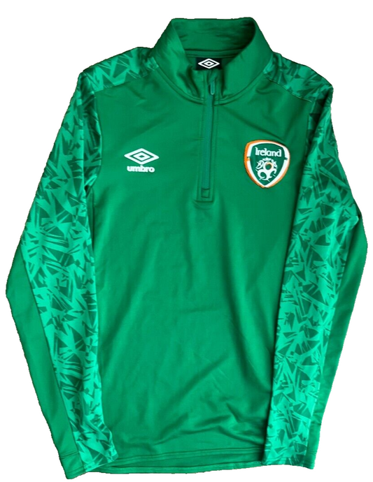 Ireland Training Presentation Long Sleeve Shirt Jersey 1/4 Zip Umbro Men Size S