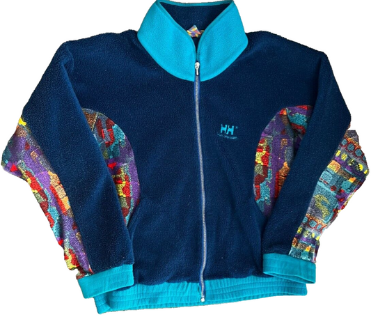 Vintage 80s Helly Hansen Fleece Full Zip Jacket Size Men S Made in Portugal