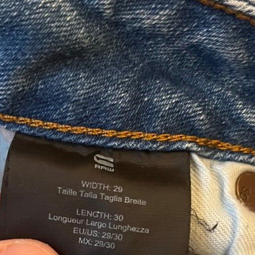 G Star Raw Arc 3D Slim Jeans Blue Denim Size Men 29x30