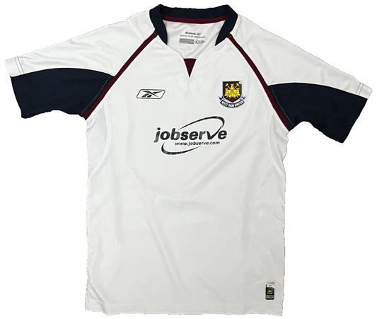 West Ham United 2005 2006 Away Shirt Jersey Reebok Camiseta Trikot Mailot YL