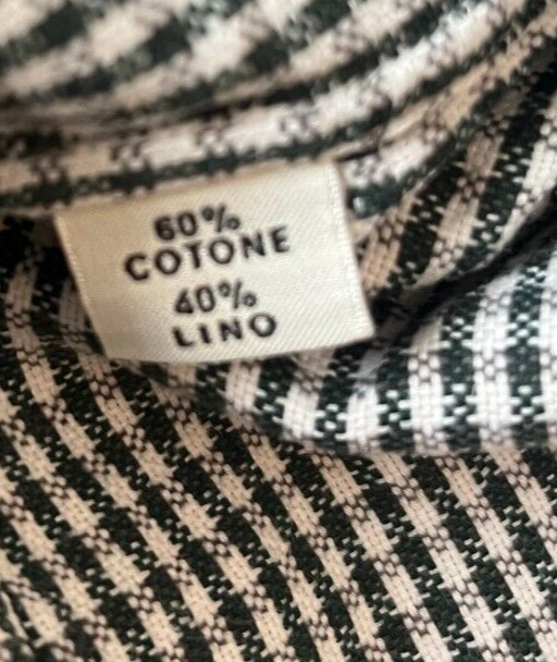 Salvatore Piccolo Napoli Button Up Shirt Cotton Linen Blend Men Size M 39 15 1/2