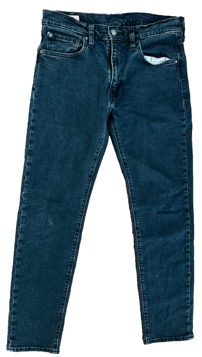 Levis 502 Blue Jeans Mens 32x32 Regular Fit Straight Leg Denim Red Tab