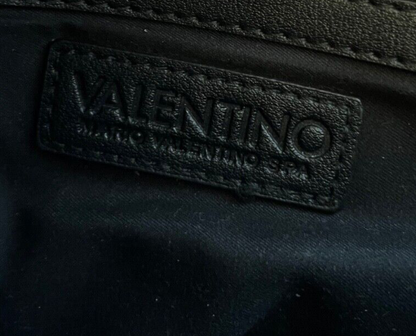 Mario Valentino Bag Leather Black Bigs Saddle Crossbody Logo Missing Strap