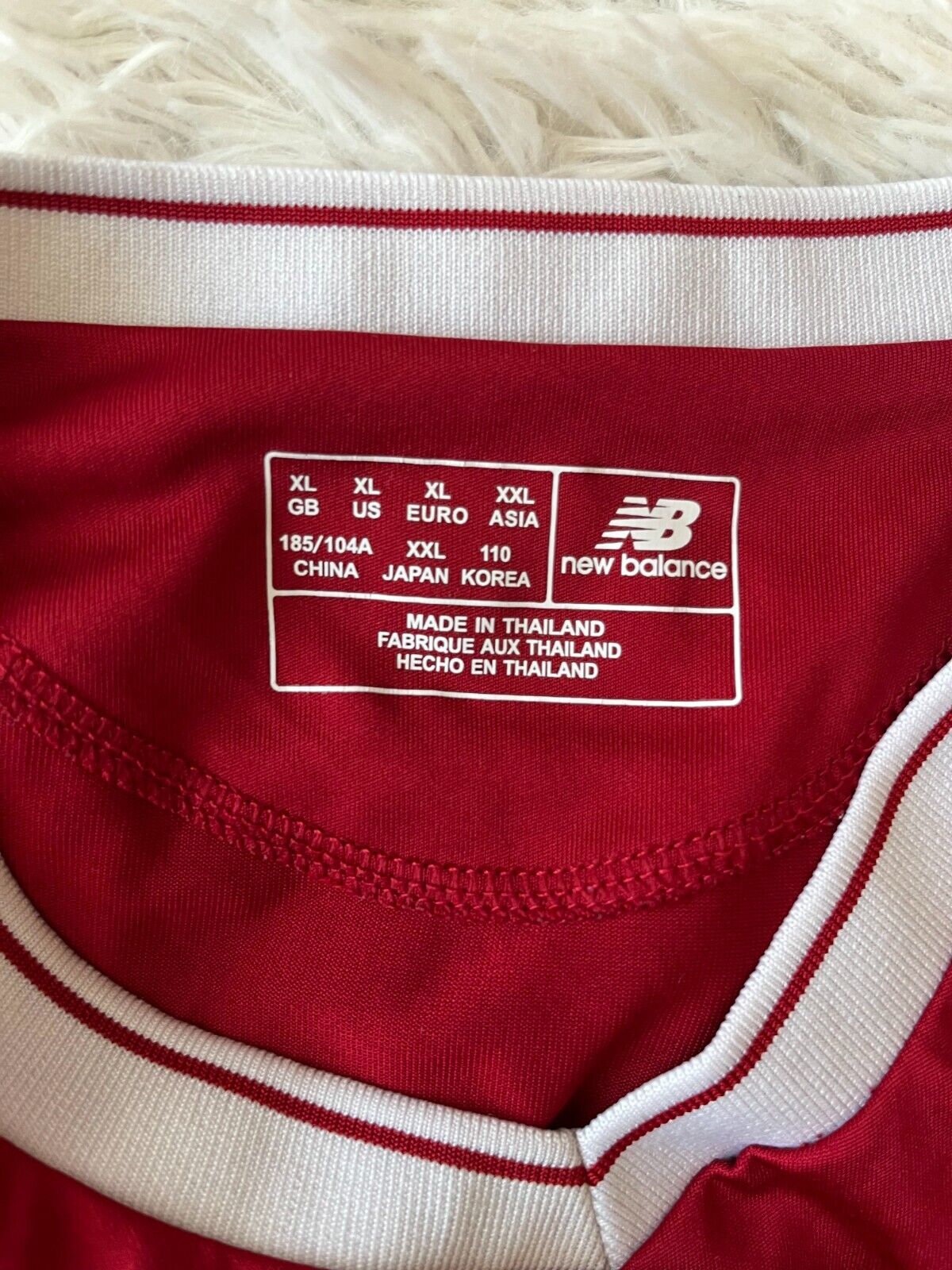 Liverpool Jersey 2017 2018 Home Shirt New Balance Football Camiseta Size Men XL