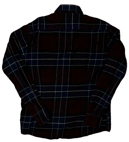 Barbour Tailored Fit Button Up Shirt Cotton Classic Tartan Men Size M