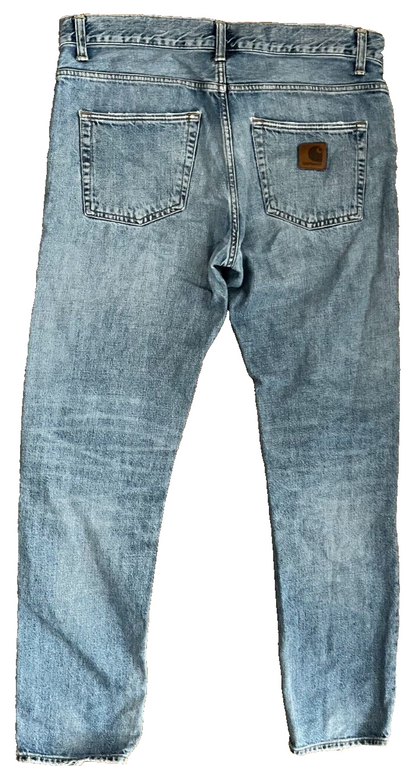 Carhartt WIP Klondike Pants Men Size 34x32 Blue Jeans Trousers