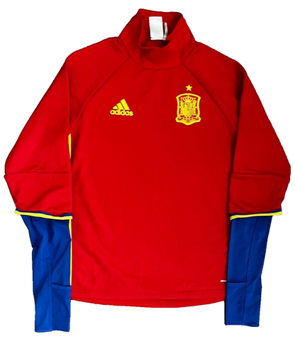 Spain National Football Training Top Shirt Jersey Adidas Camiseta Men Size M