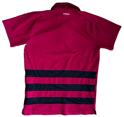 New Zealand Rugby All Blacks Polo Shirt Jersey Adidas Primeblue Size Men S Pink