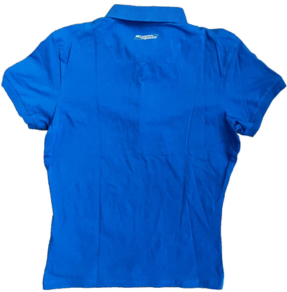 Scuderia Ferrari Jersey Racing F1 Blue Polo Shirt Size Women L