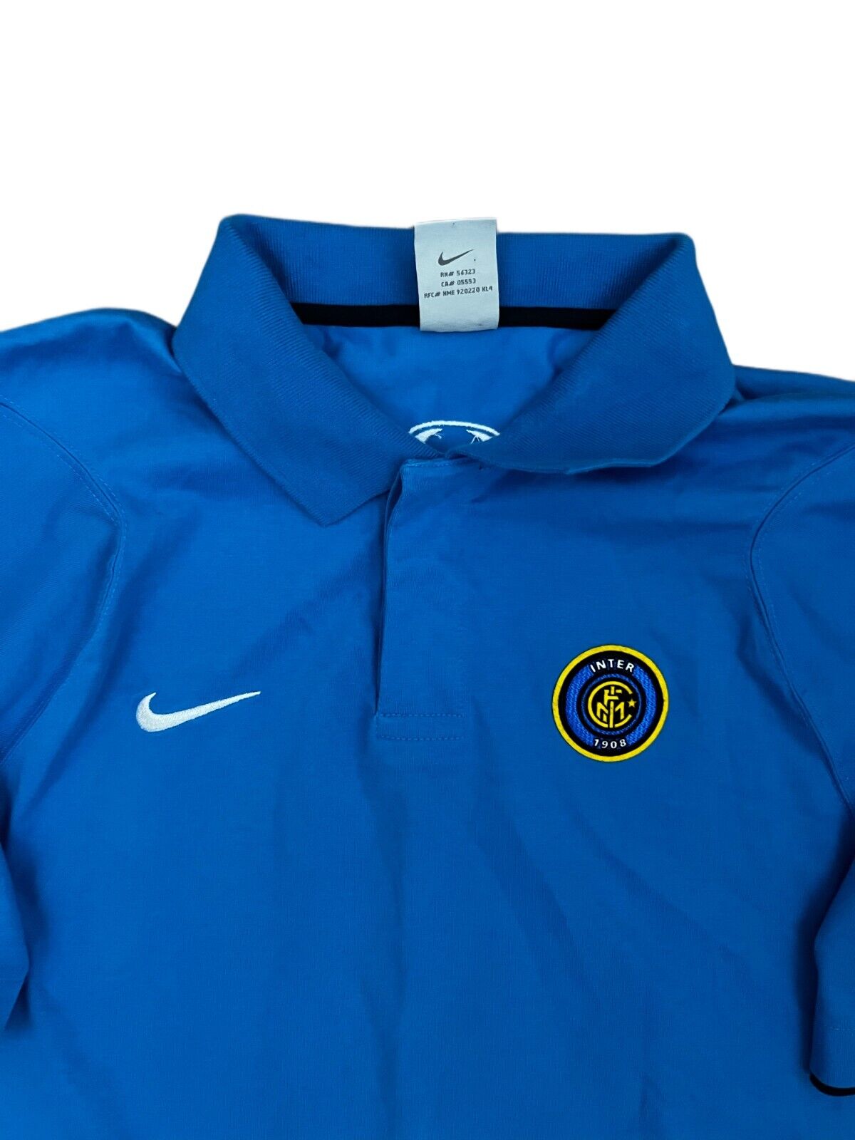 Vintage Inter Milan Training Polo Shirt Jersey Nike Camiseta Trikot Mailot Men L