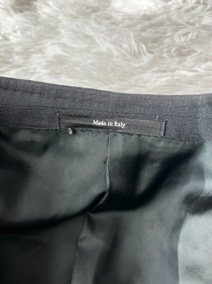 Ermenegildo Zegna High Performance Full Suit Blazer Pants Black Wool Men Size 52