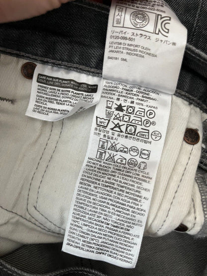 Levis 501 Gray Jeans Mens 34x32 Regular Fit Straight Leg Denim Red Tag