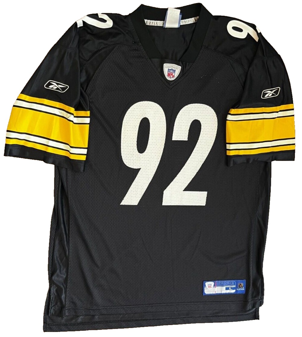 Vintage Jason Gildon Pittsburgh Steelers Jersey Reebok Shirt Size Men L