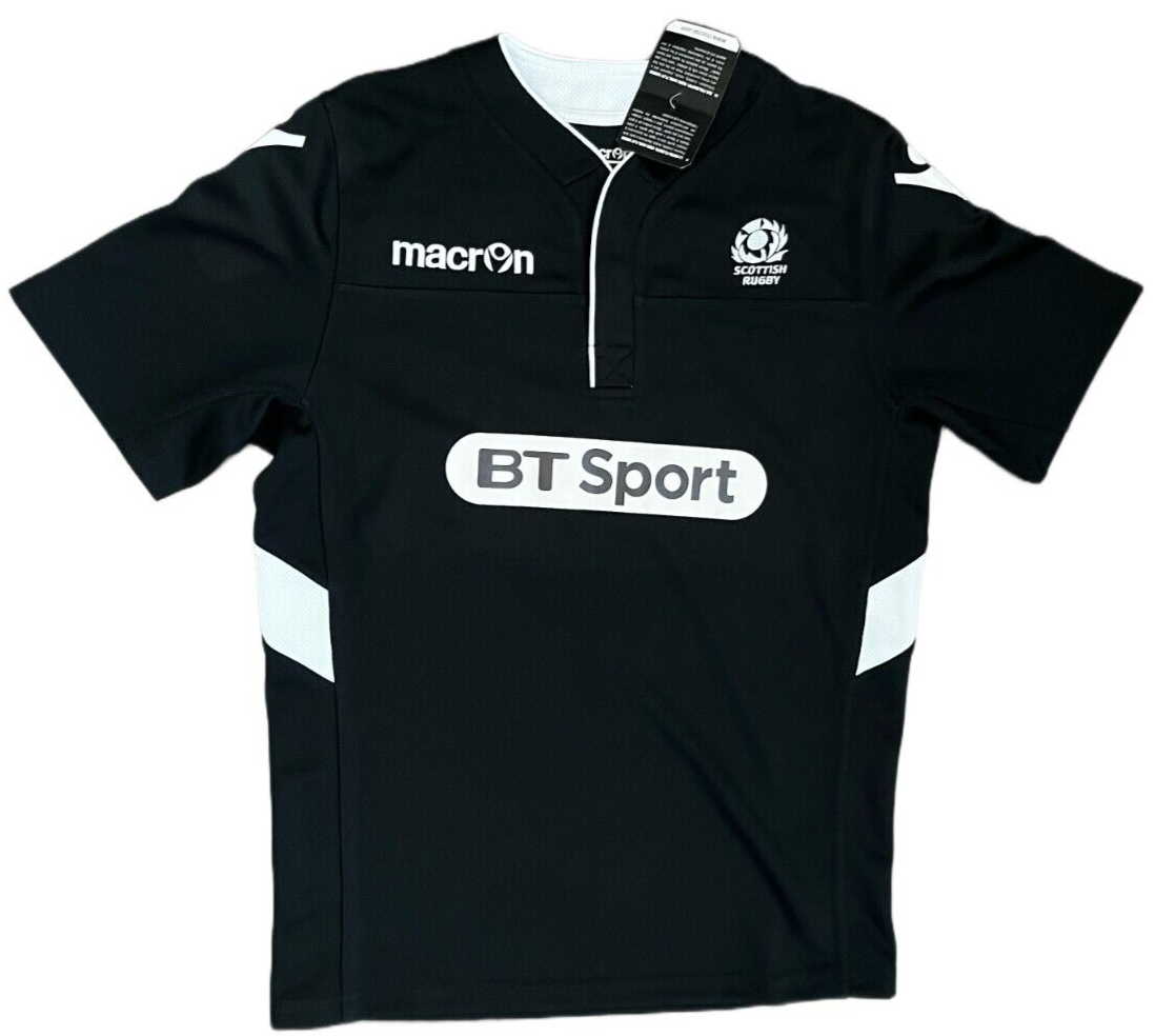 BNWT Scotland Rugby Shirt Jersey Macron Camiseta Trikot Mailot Size Men M