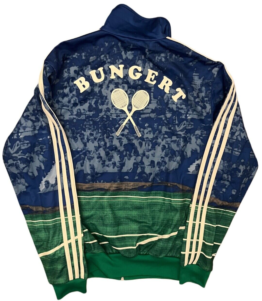 Vintage Adidas Track Jacket German Wilhelm Bungert Tennis Full Zip Men Size L