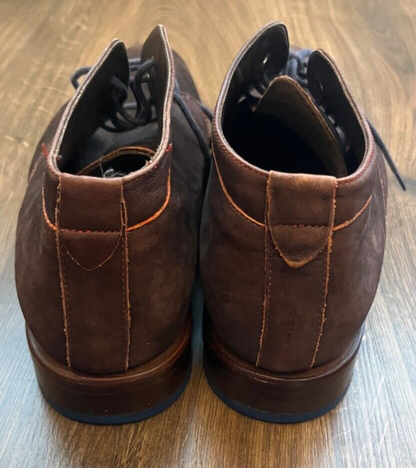 Floris Van Bommel Leather Shoes Chukka Boots Red Brown Size Men 8