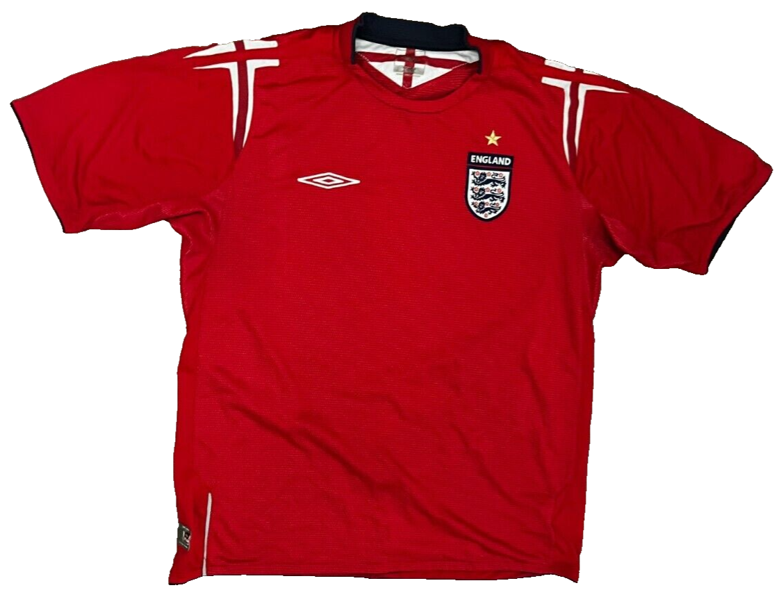 England 2004 2005 2006 Away Shirt Jersey Umbro Camiseta Mailot Trikot Size Men L