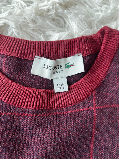 Lacoste Slim Fit Sweater Pullover Cotton Sweatshirt Jumper Size Men S