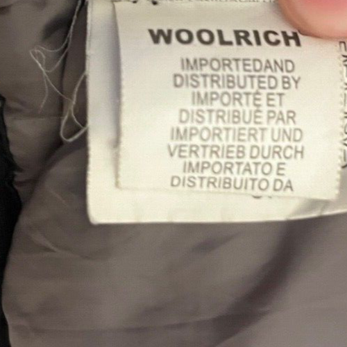 Woolrich Jacket Hooded Full Zip Buttons Cotton Blend Size Men CHECK MEASUREMENTS