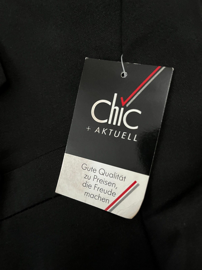 BNWT Berto Lucci Milano Black Suit Jacket Blazer Polyester Size 42