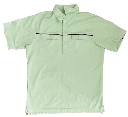 J Lindeberg Polo Shirt Mens Large Green Golf Regular Short Sleeve
