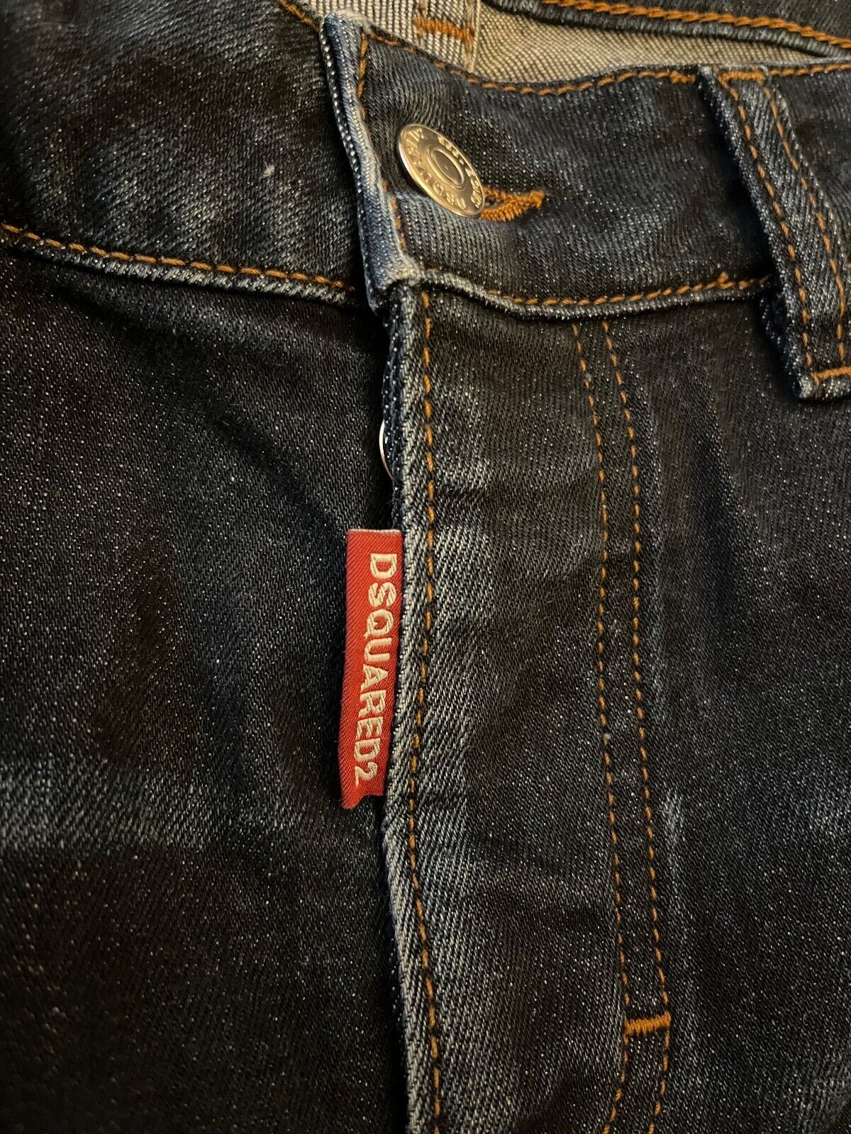 Dsquared2 Dark Blue Jeans Men Size 48 Regular Fit Straight Leg Denim