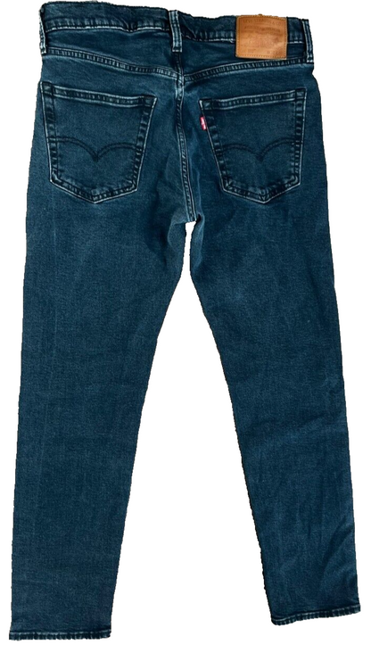 Levis 502 Blue Jeans Mens 32x32 Regular Fit Straight Leg Denim Red Tab