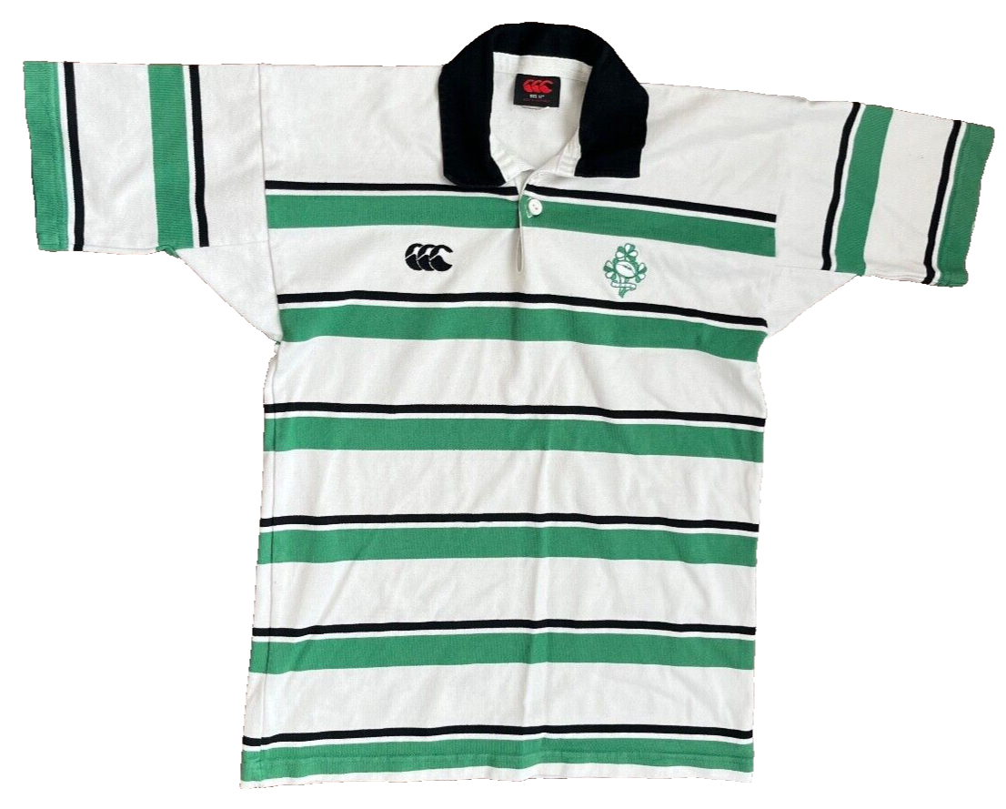 Vintage Ireland IRFU Rugby Jersey Training Polo Shirt Canterbury Size Men 12
