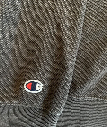 Champion Sweater Pullover Gray Sweatshirt Cotton Blend Round Neck Men Size M