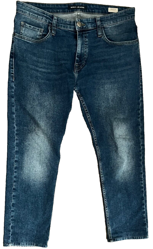 Mavi Jeans Blue Mens Marcus Slim Straight Leg Denim Pants CHECK MEASURMENTS