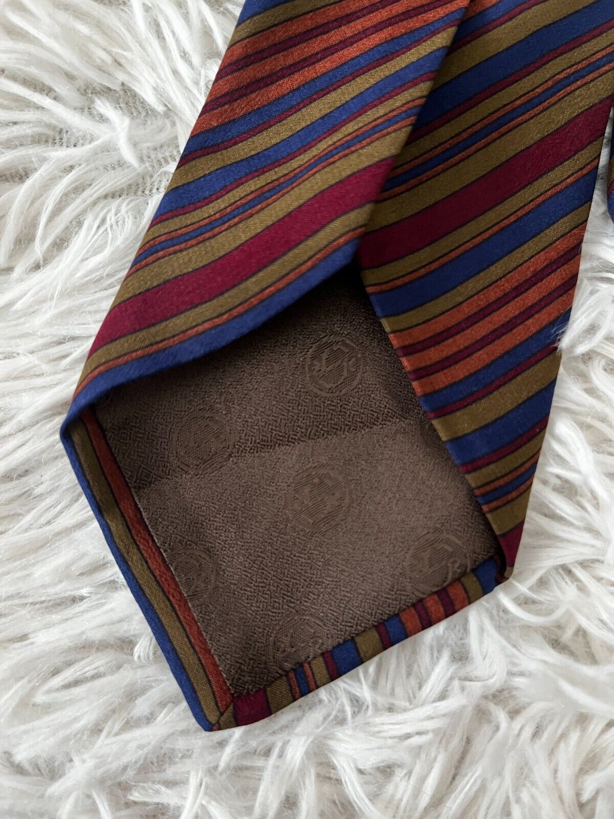 Stefano Ricci Pure Silk Neck Tie Made in Italy Multi-Color Striped
