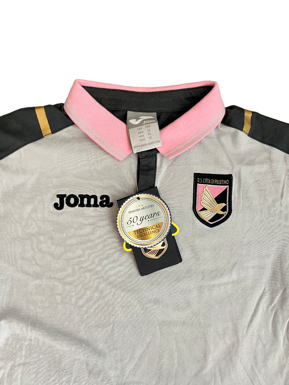 BNWT Palermo Jersey Polo Shirt Training Joma Football Soccer Size Youth L