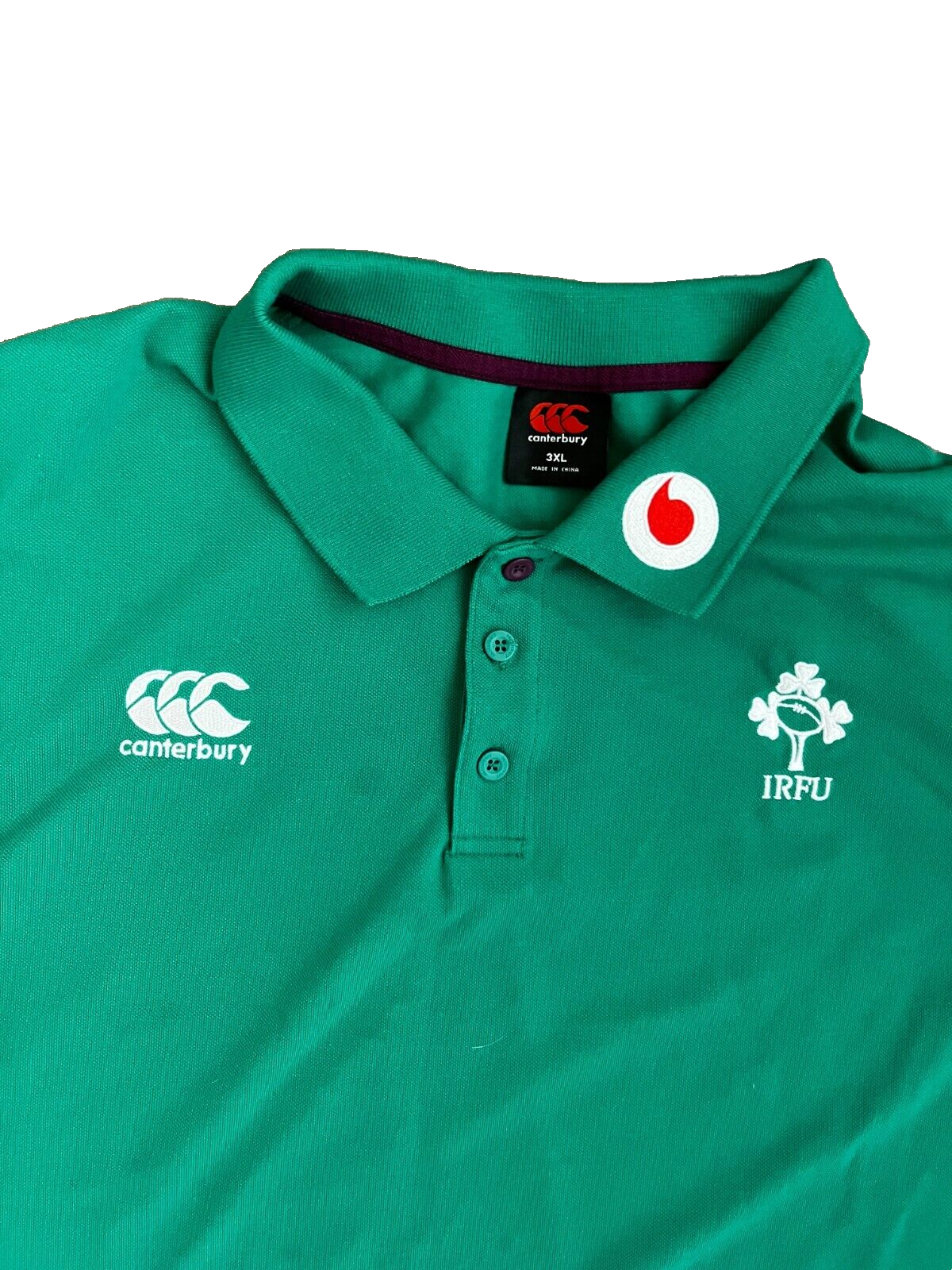 Ireland Rugby IRFU Polo Shirt Presentation Jersey Canterbury Size Men 3XL